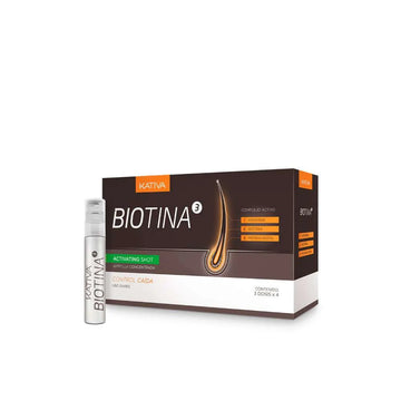 Ampolleta Capilar de Biotina KATIVA - Caja x 3