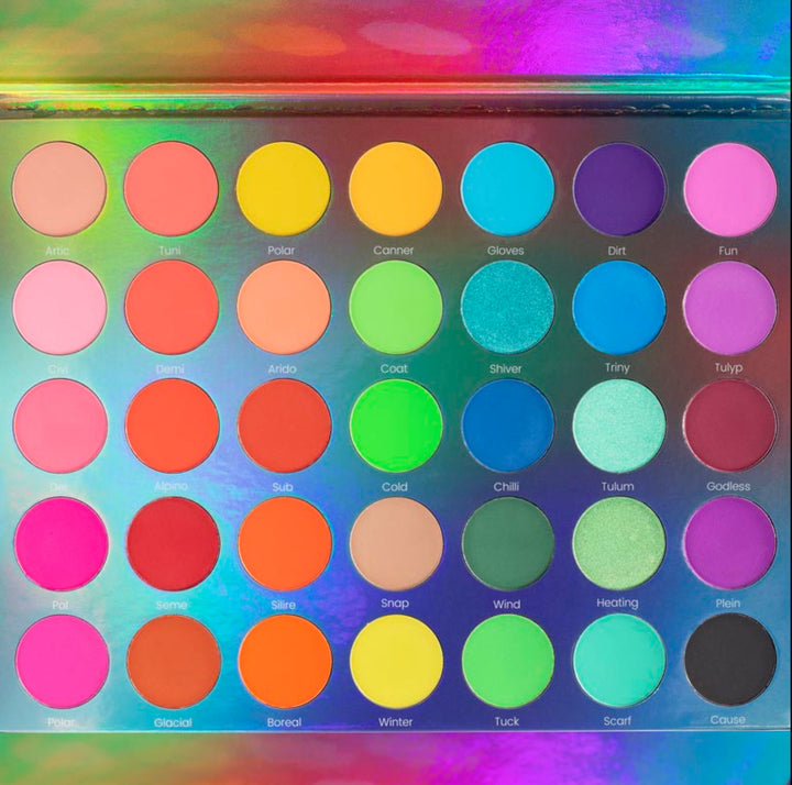 Paleta de Sombras Ártica 35 tonos MONTOC