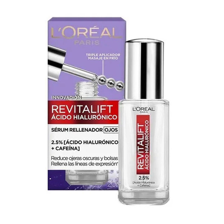 Serum para Ojos Revitalift Ácido Hialurónico + Cafeína L'ORÉAL 20ml