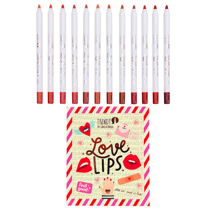 Delineadores De Labios Love Lips Trendy