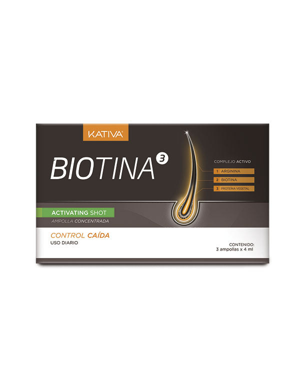 Ampollas de Biotina KATIVA - Priti.co