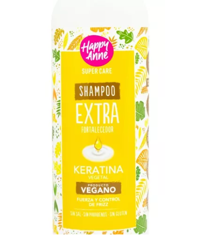 Shampoo Extra Fortalecedor Keratina Vegetal Happy Anne