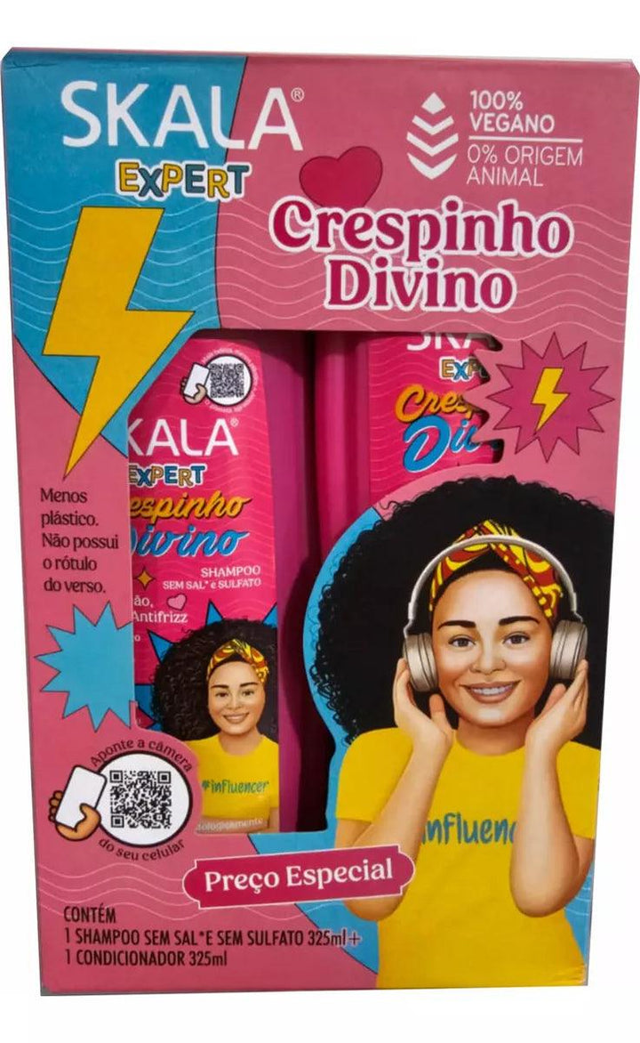 Kit Crespinho Divino Kids Shampoo y Acondicionador SKALA 325Ml