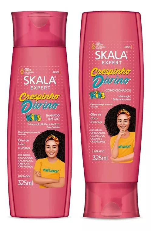 Kit Crespinho Divino Kids Shampoo y Acondicionador SKALA 325Ml
