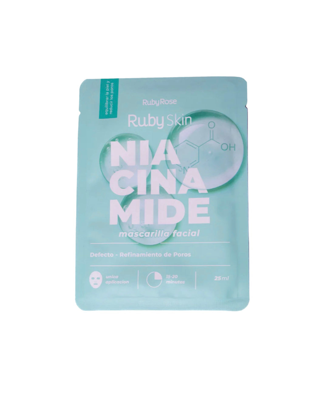 Mascarilla Facial con Niacinamida RUBY SKIN