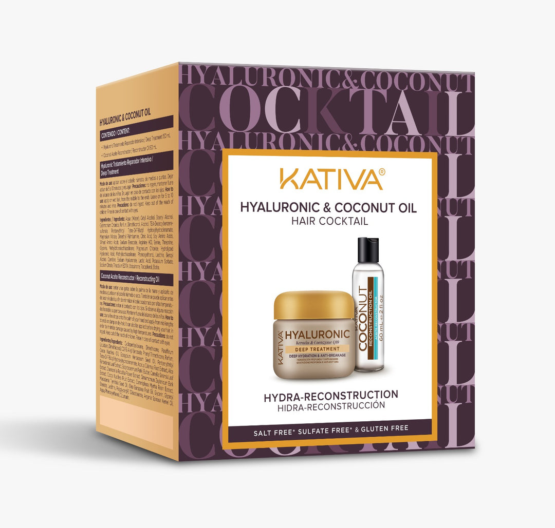 Kit Capilar Tratamiento Hyaluronic y Oleo Coconut KATIVA