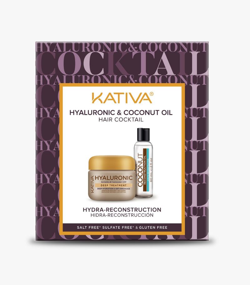 Kit Capilar Tratamiento Hyaluronic y Oleo Coconut KATIVA