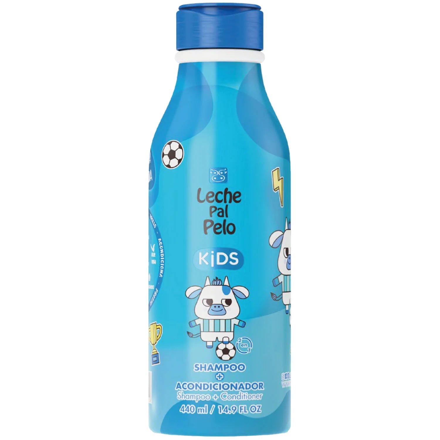 Shampoo 2 en 1 LECHE PAL PELO Kids 440ml