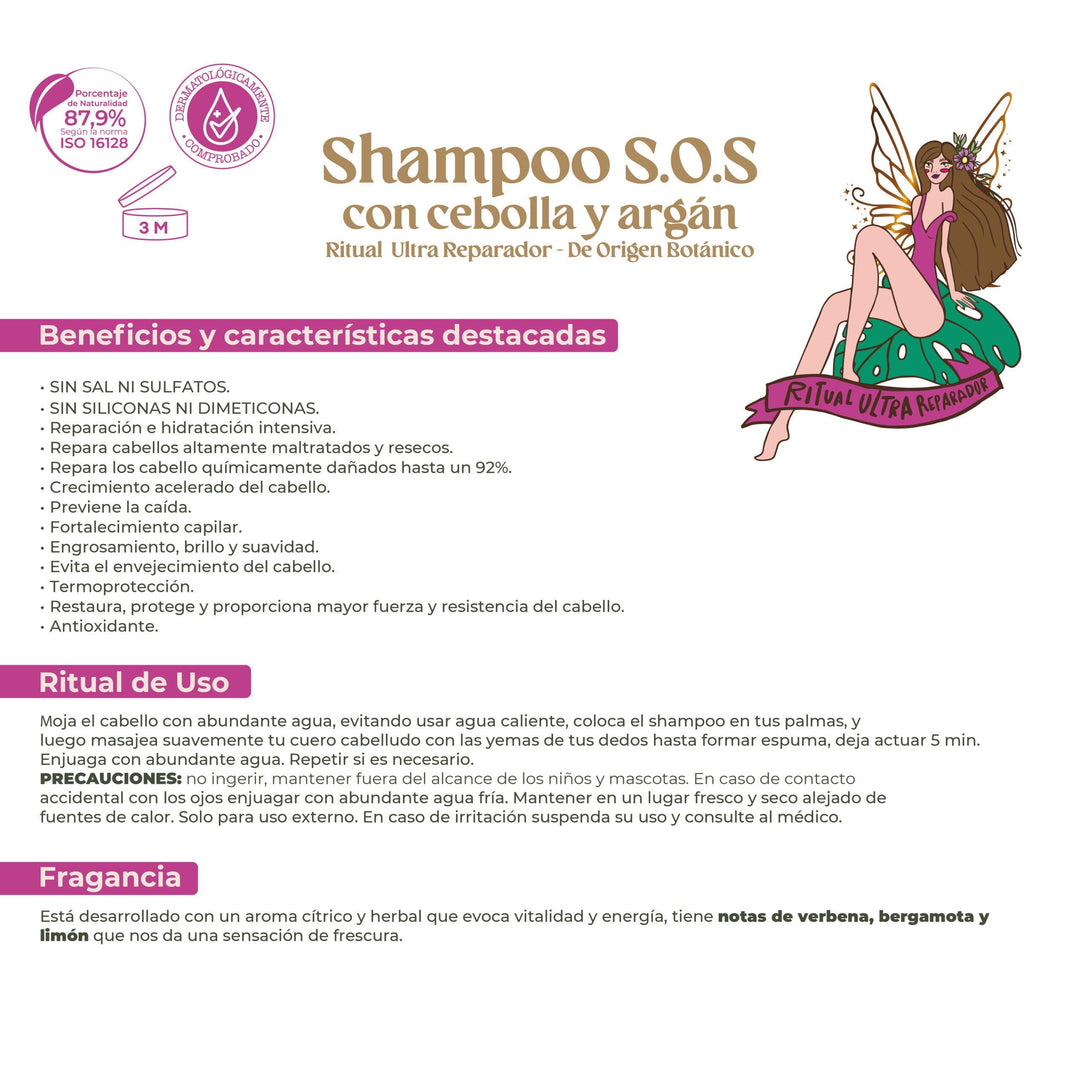 Shampoo SOS RITUAL BOTÁNICO 400ml