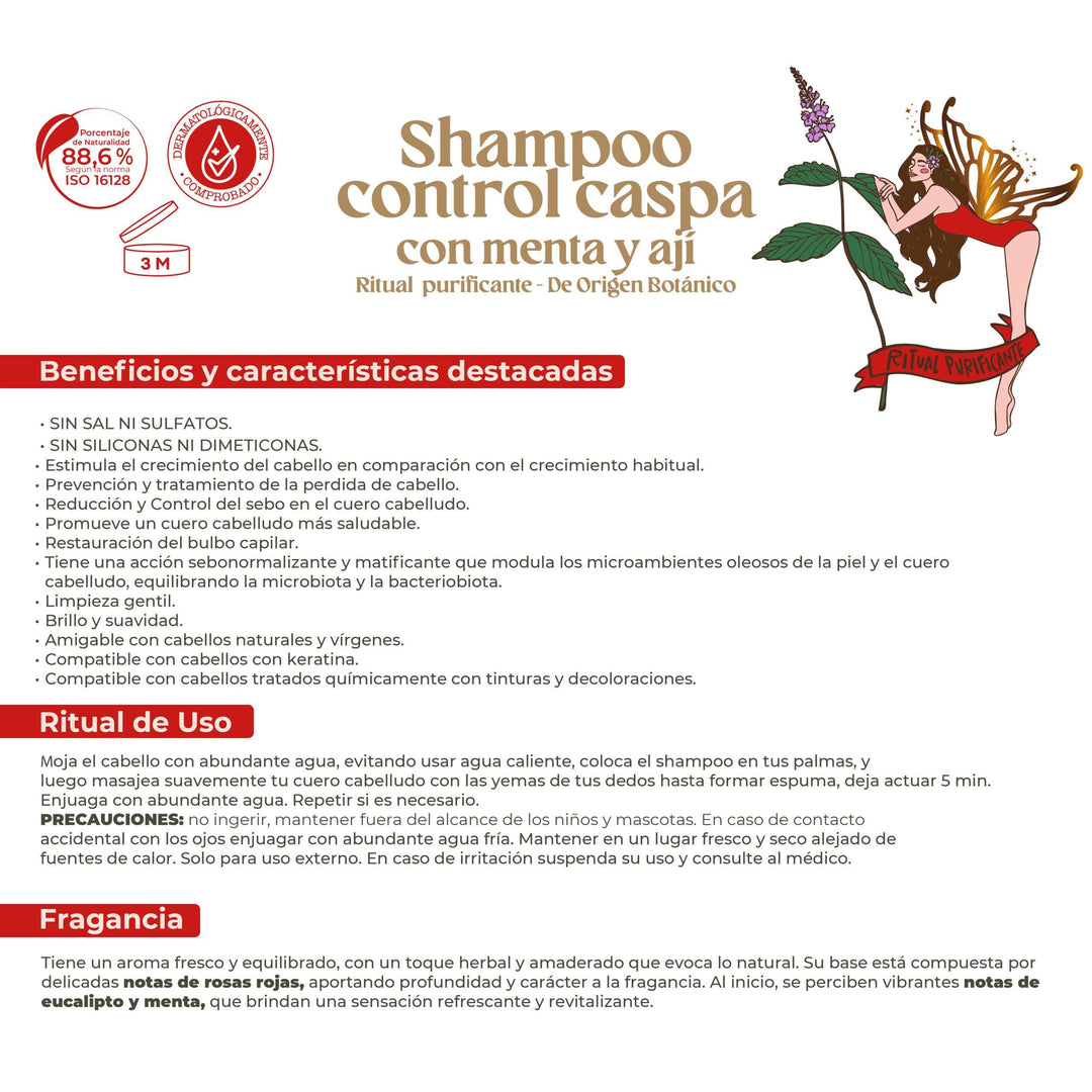 Shampoo Control Caspa RITUAL BOTÁNICO 400ml