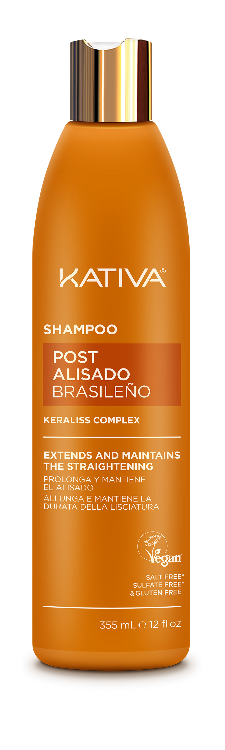 Post Alisado Shampoo KATIVA  355ml