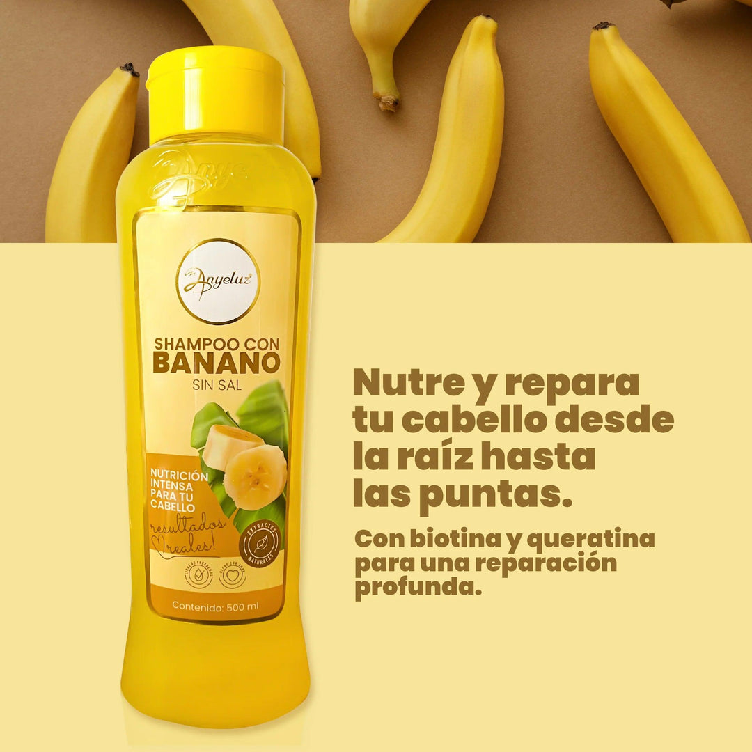 Shampoo Nutritiva Banano ANYELUZ 500ml