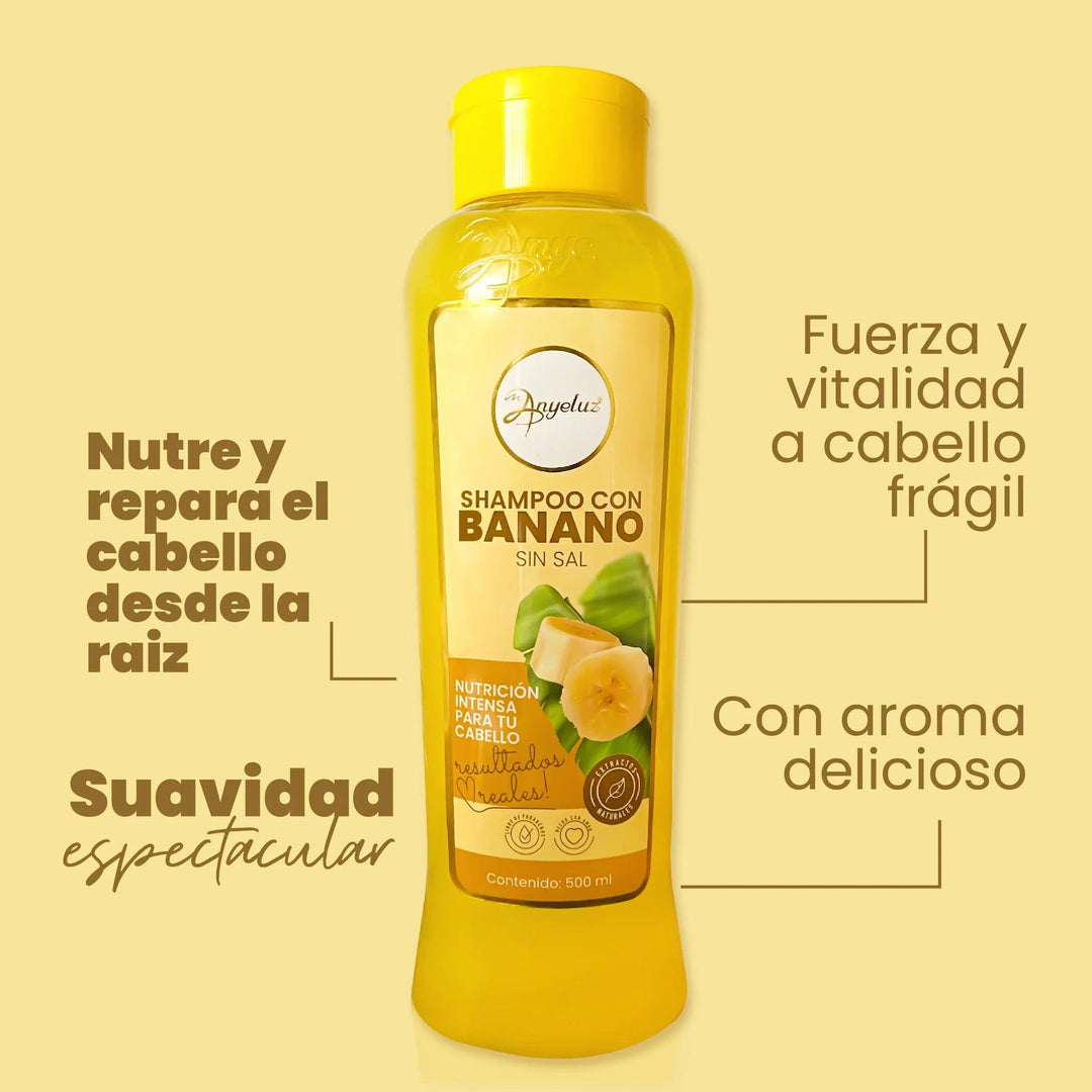 Shampoo Nutritiva Banano ANYELUZ 500ml