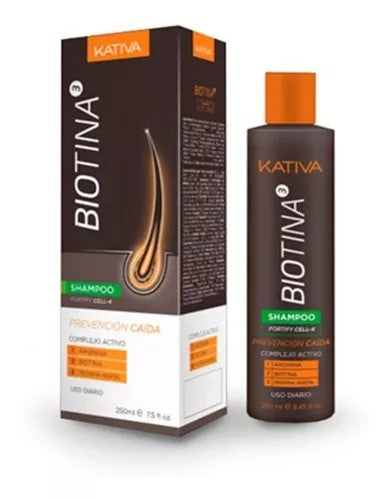 Shampoo con Biotina Prevención Caída KATIVA 250 ml