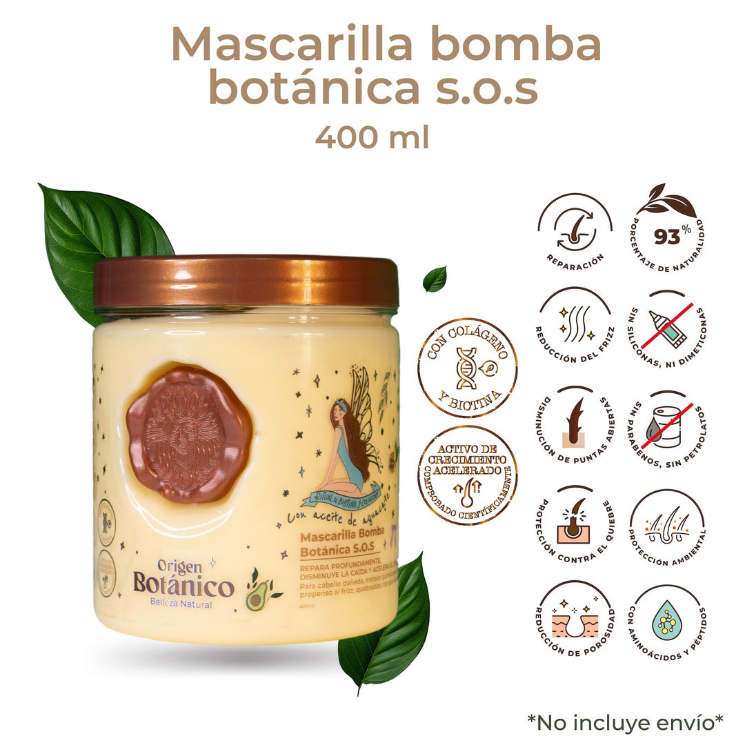 Mascarilla Bomba SOS RITUAL BOTÁNICO 400 ml