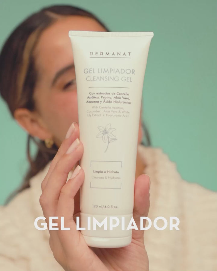 Gel Limpiador con Ácido Hialurónico DERMANAT 120ml