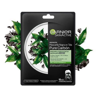 Mascarilla en tela Pure Carbon Efecto Detox Garnier - Priti.co