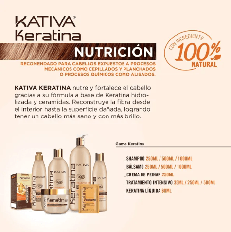 Keratina Líquida KATIVA - Priti.co