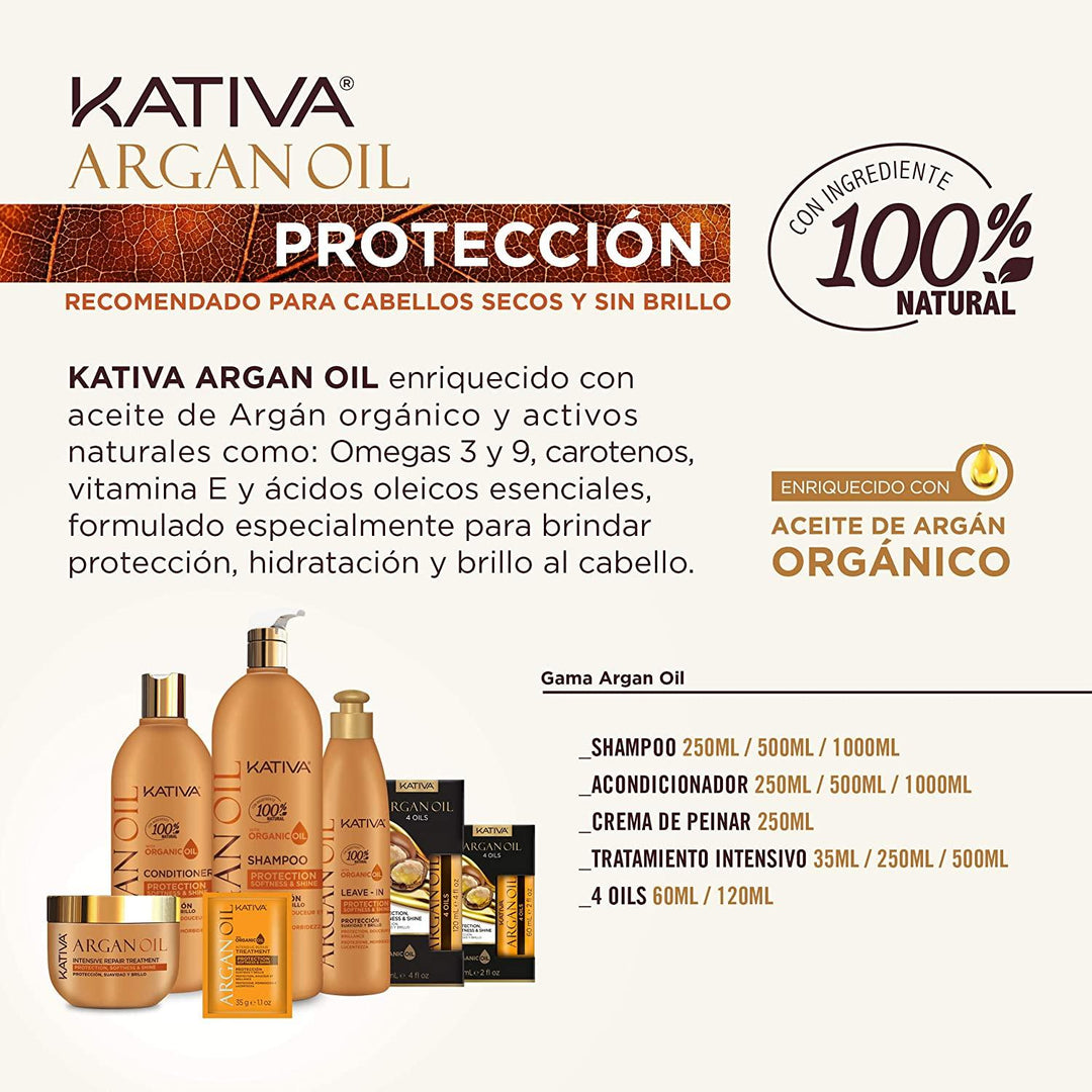 Tratamiento Reparador Intensivo Aceite de Argán KATIVA - Priti.co