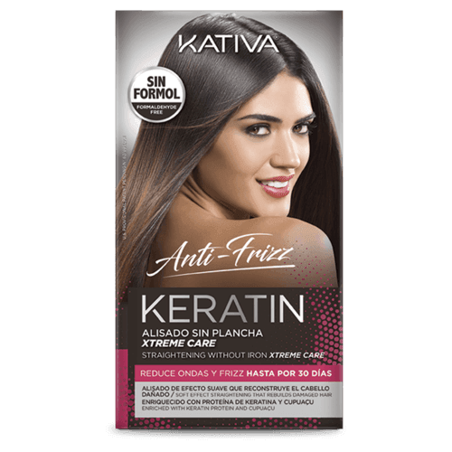 Kit Keratina Alisado Sin Plancha Cuidado Extremo y Anti Frizz KATIVA - Priti.co
