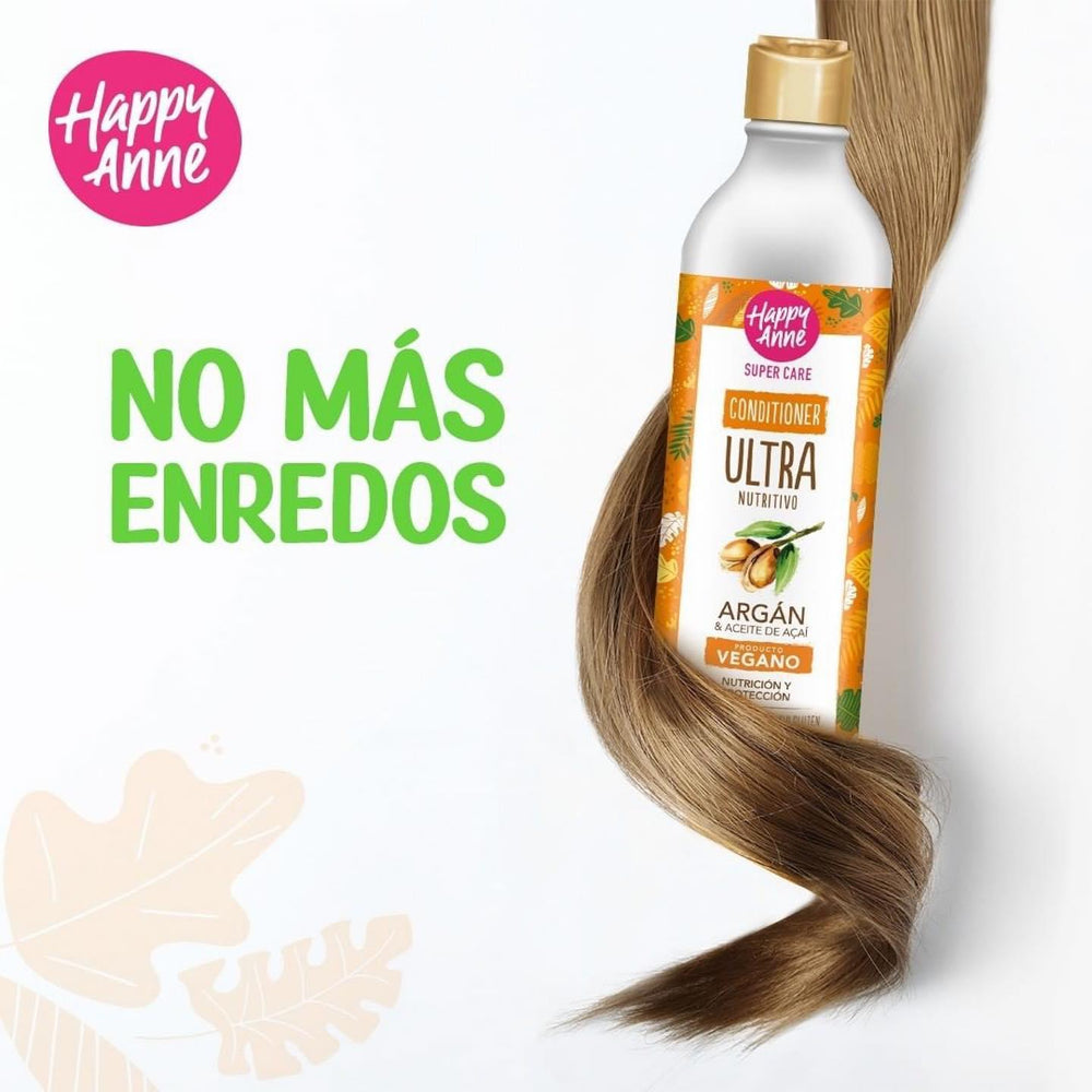 Shampoo Ultra Nutritivo Argán Aceite de Acai Happy Anne - Priti.co